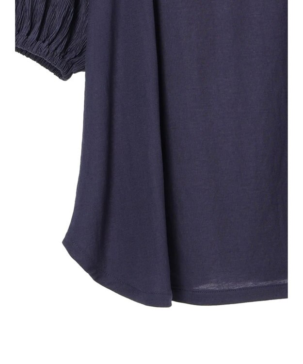 Green Parks ボリューム袖切替プルオーバー Blue