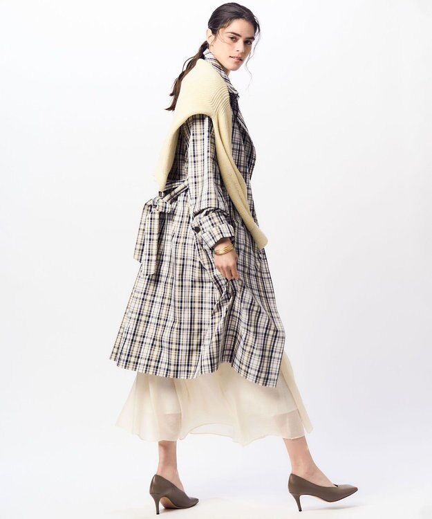 【ナリナリ】23区　メモリーチェック　トレンチコート メモリーチェック トレンチコート / 23区 | ファッション通販 【公式