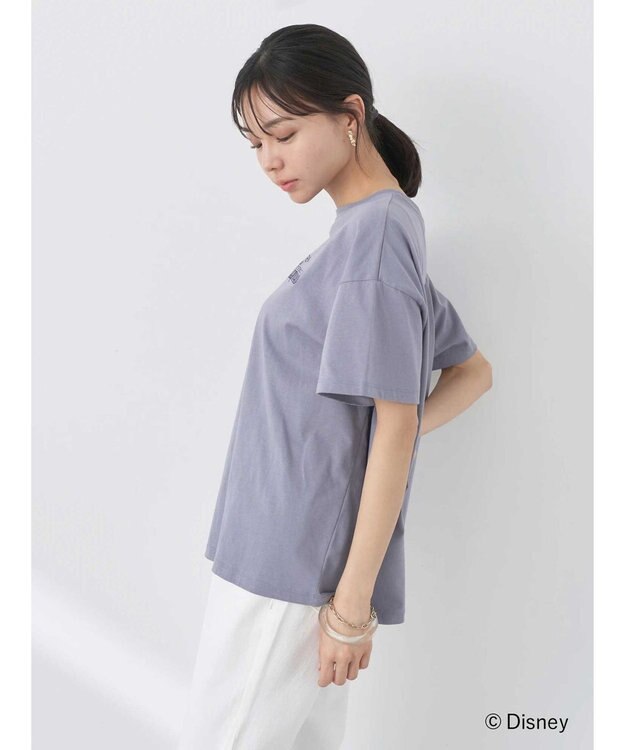 earth music&ecology リトル・マーメイド / プリントTee Charcoal Gray