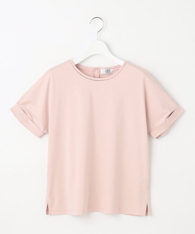 J.PRESS LADIES S 【WEB限定カラーあり・洗える】コットンスムース ハシゴレース カットソー ピンク系