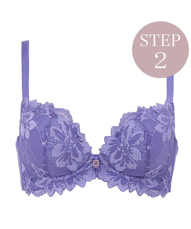 BRADELIS New York 【BRADELIS New York】ベルステップ２ブラ23S1 高さを出してシャープなバストをつくる育乳補整ブラ ヴァイオレット