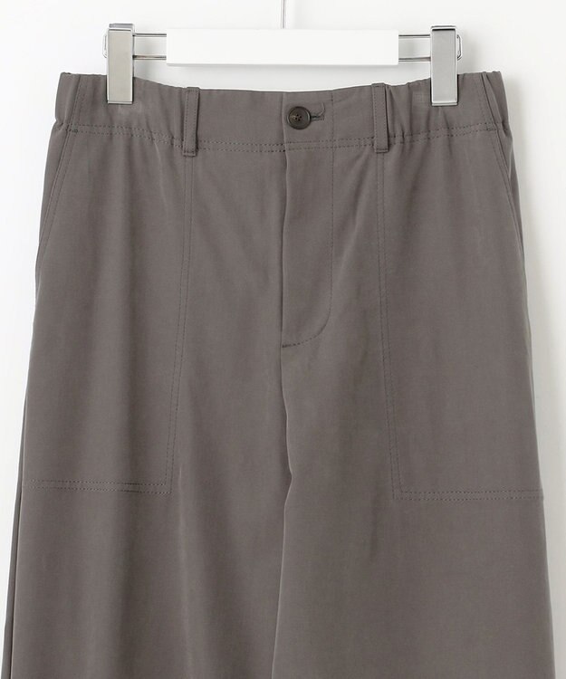 自由区 S 【洗える】ソフトレーヨンツイルベイカー パンツ アッシュ