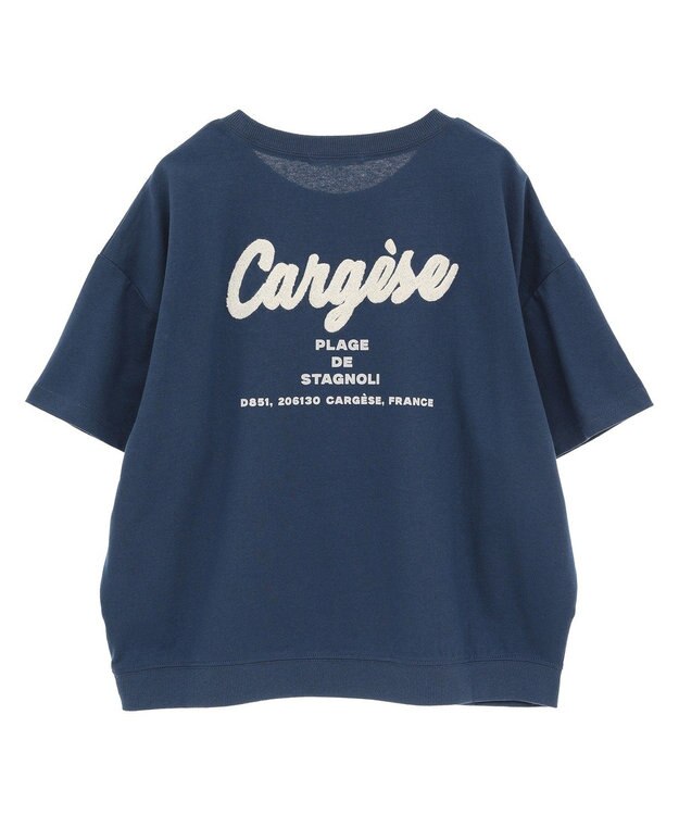 Green Parks さがら刺繍Ｔシャツ Navy