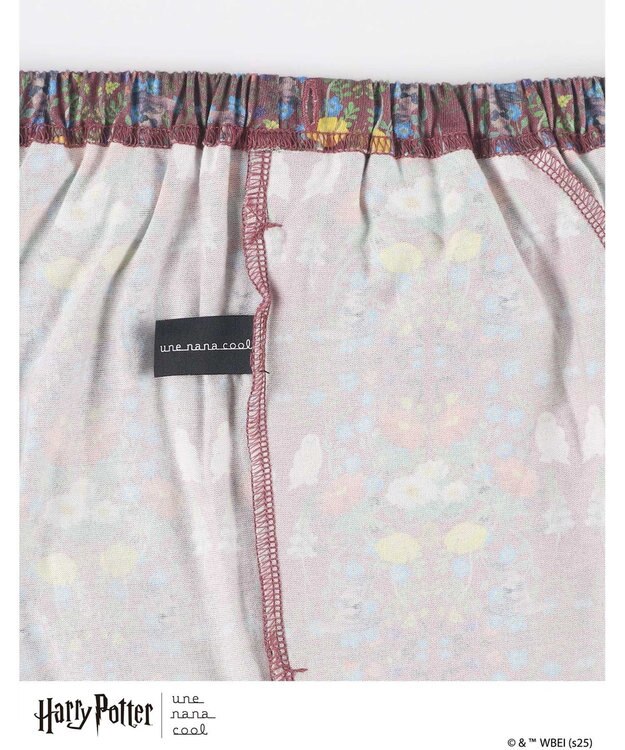 une nana cool 【ハリー・ポッターコラボ】【綿100%】開襟パジャマ レッド