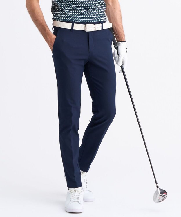 23区GOLF 【MEN】「TEXBRID」軽量コードストレッチパンツ ネイビー系