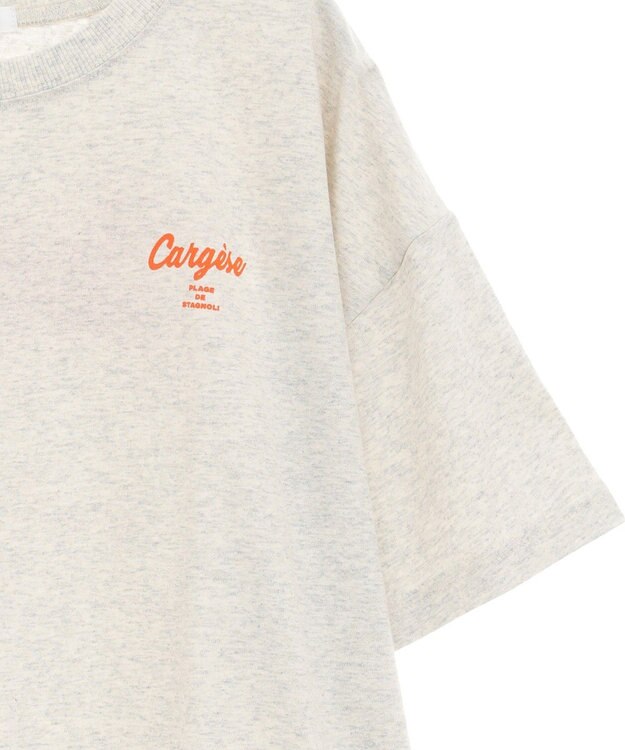 Green Parks さがら刺繍Ｔシャツ Oatmeal