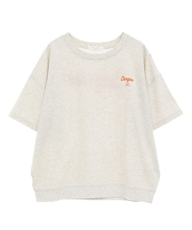 Green Parks さがら刺繍Ｔシャツ Oatmeal