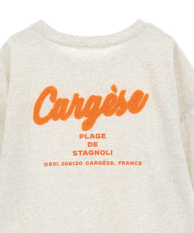 Green Parks さがら刺繍Ｔシャツ Oatmeal