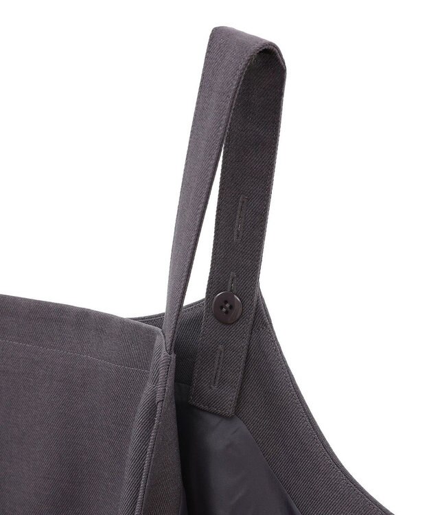 earth music&ecology スクエアネックミニワンピース Gray