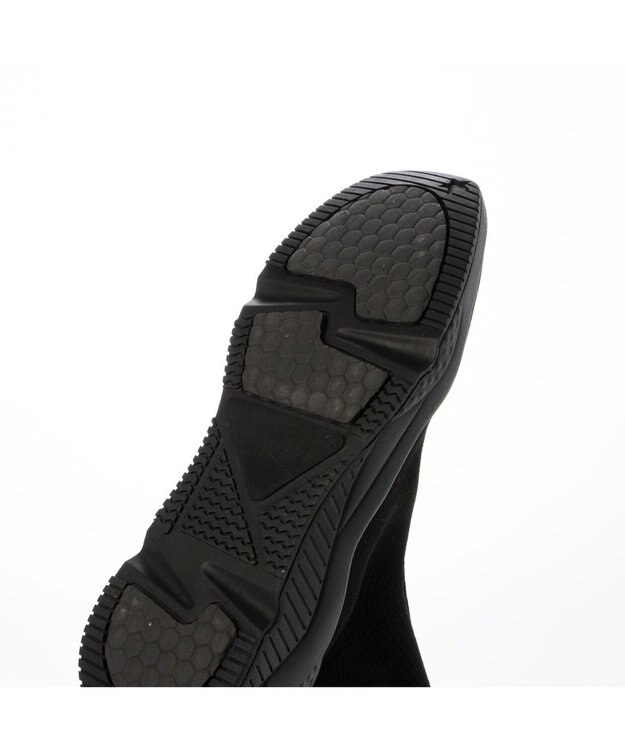 MODE ET JACOMO <carino>フロントジップニットブーツ ブラック