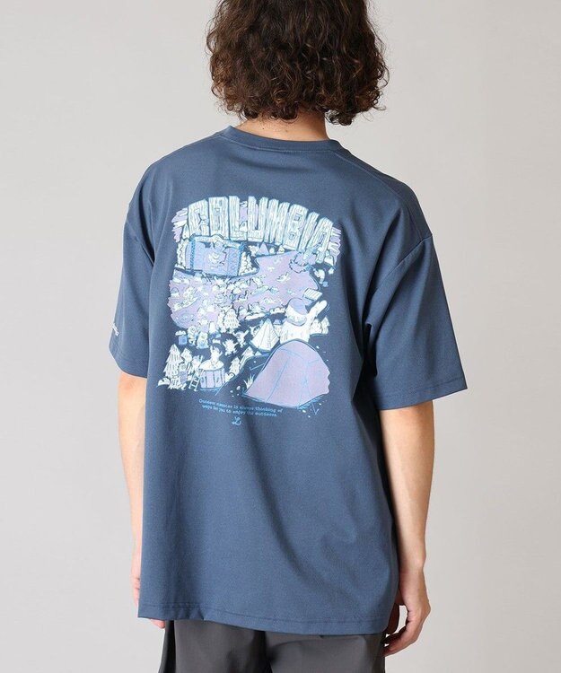 Columbia Columbia/ リトルベアロックグラフィックショートスリーブTシャツ /コロンビア Dark Mountain Seseragi Print