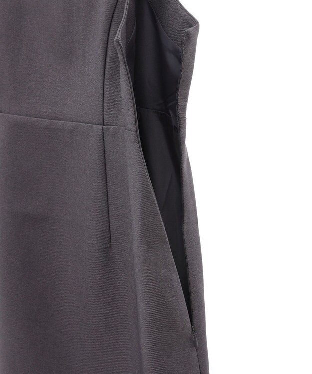 earth music&ecology スクエアネックミニワンピース Gray