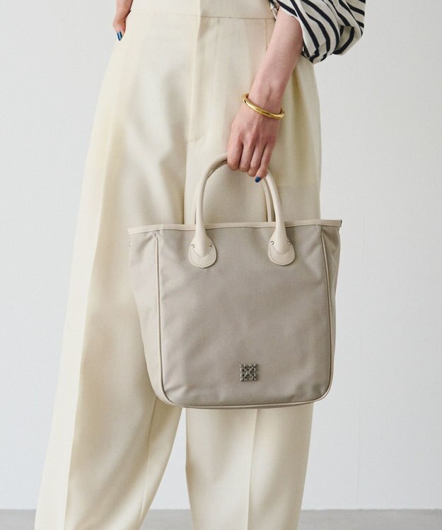 russet コーデュラナイロンスクエアトートバッグ(CE-1750) L.Greige