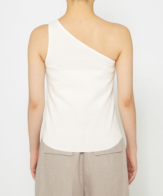 uncrave コットンミラノ ワンショルダー トップス（uncrave WHITE） オフ