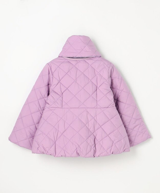 組曲 KIDS 【110-140㎝】マフラー付き中綿キルト アウター ラベンダー