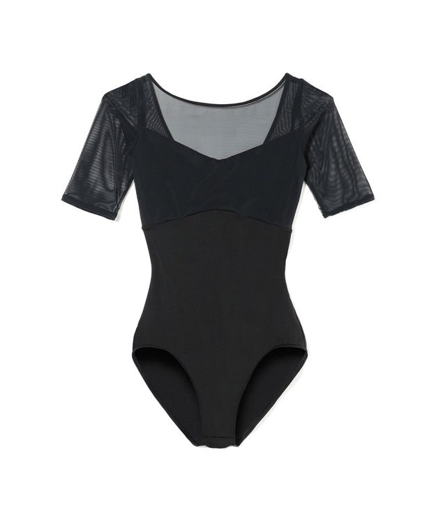 Chacott 5分袖レオタード ブラック