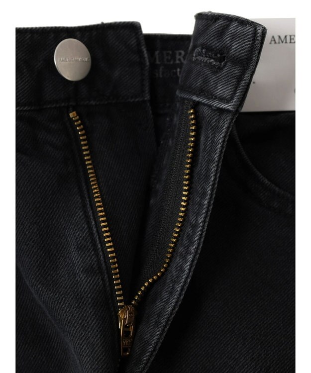 AMERICAN HOLIC マチ付きフレアデニム Black