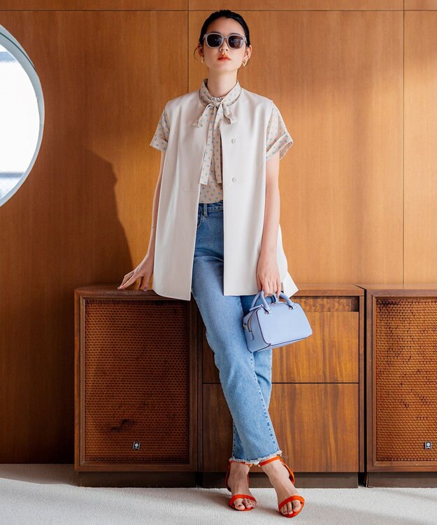 組曲 S 【セットアップ対応可】モノグラムプリント2WAYブラウス ベージュ系5