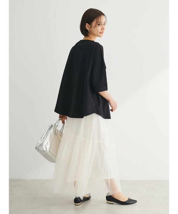 Green Parks ・ＥＬＥＮＣＡＲＥ　ＤＵＥ　２ｗａｙチュールキリカエスカート Ivory