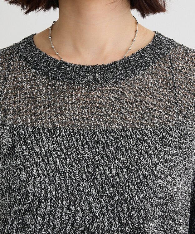 Green Parks ざっくりニットプルオーバー Gray