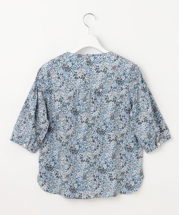 J.PRESS LADIES L 【洗える】LIBERTY Joanna Louise/Phoebe クルーネック ブラウス ブルー系5