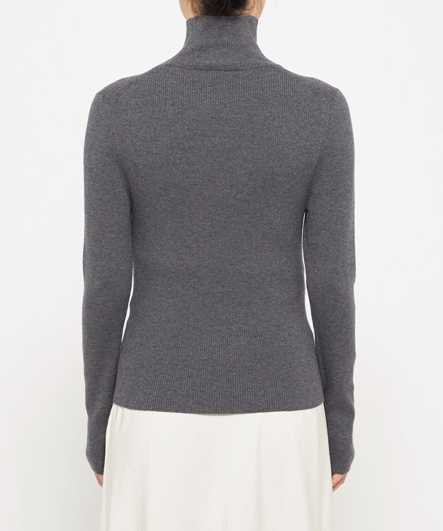 uncrave リブ ハイネックニット（uncrave STANDARD） チャコール