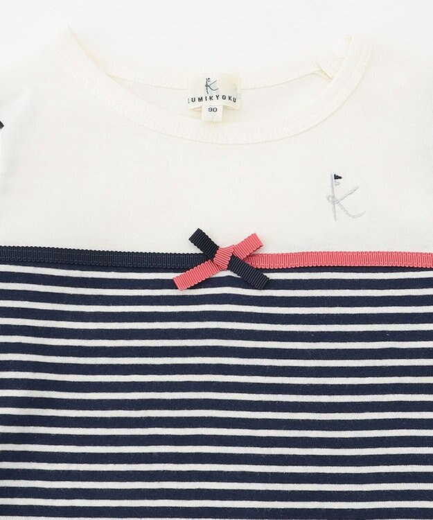 組曲 KIDS 【80-100cm】トリコボーダー Ｔシャツ ネイビー系1