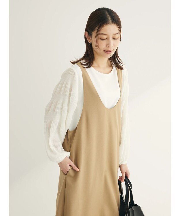 Green Parks マジョリカスリーブカットプルオーバー Off White