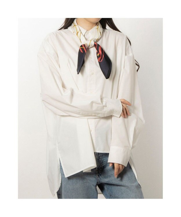 UNBILLION カシュネ cache nez / チェーン柄スカーフ ネイビー