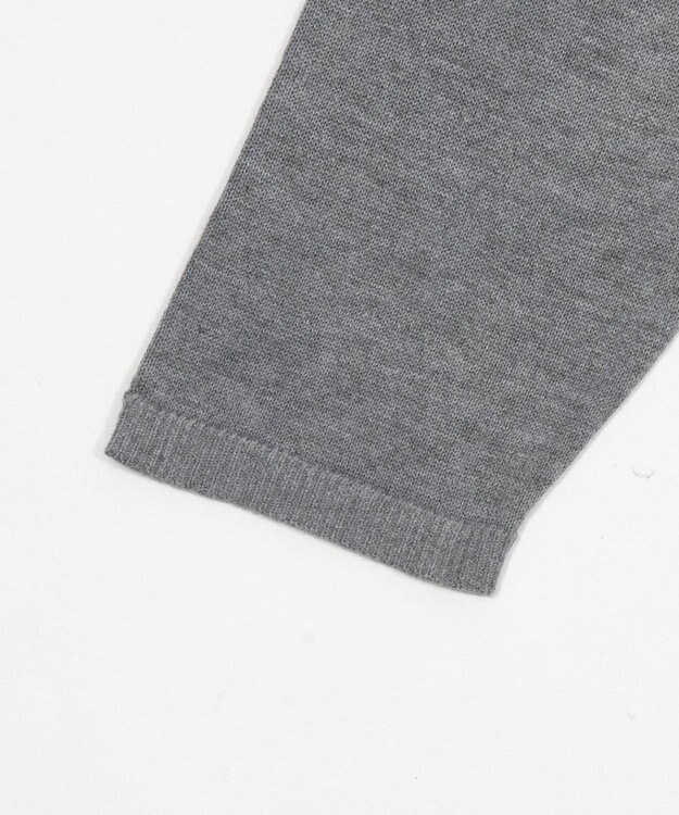 WEGO リングドットヘンリーネックプルオーバー グレー