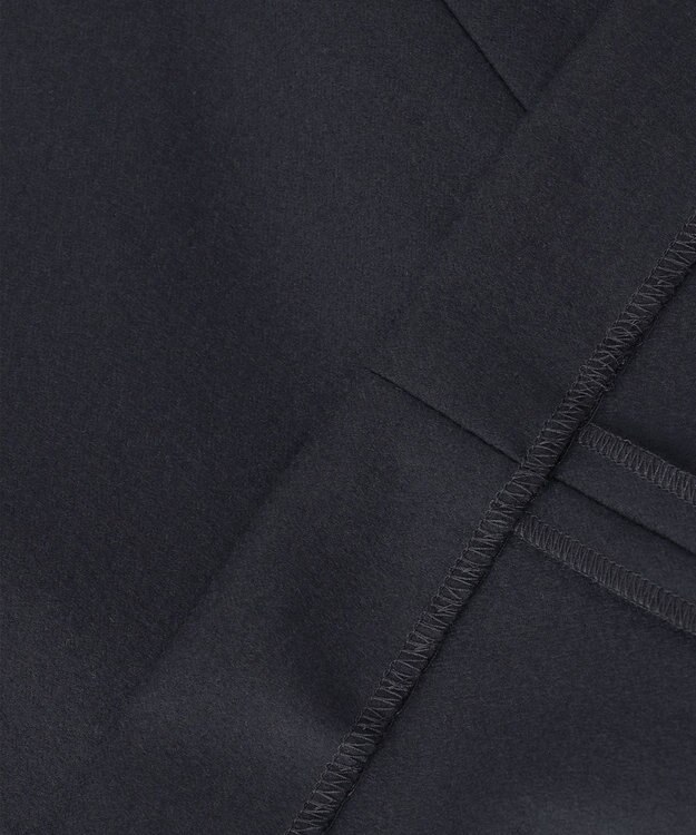 ICB 【洗える・WEB限定カラーあり】 ウールミルドサキソニー キーネックブラウス ネイビー系［WEB限定］