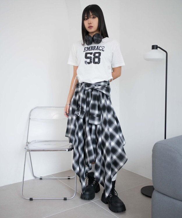 WEGO グラフィックドロストショートT 柄7