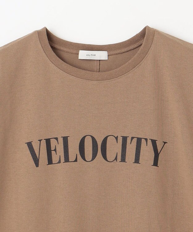 ANY ドルマンスリーブロゴTシャツ キャメル