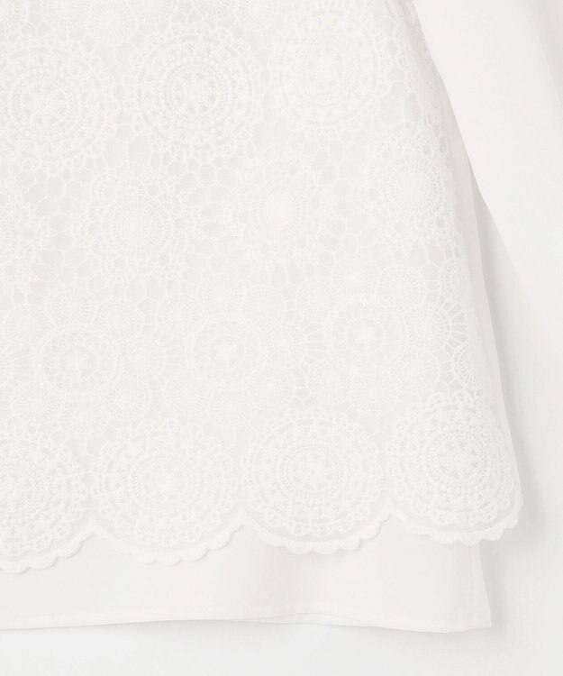 ANY SIS 【洗える】レイヤードレース ブラウス オフ