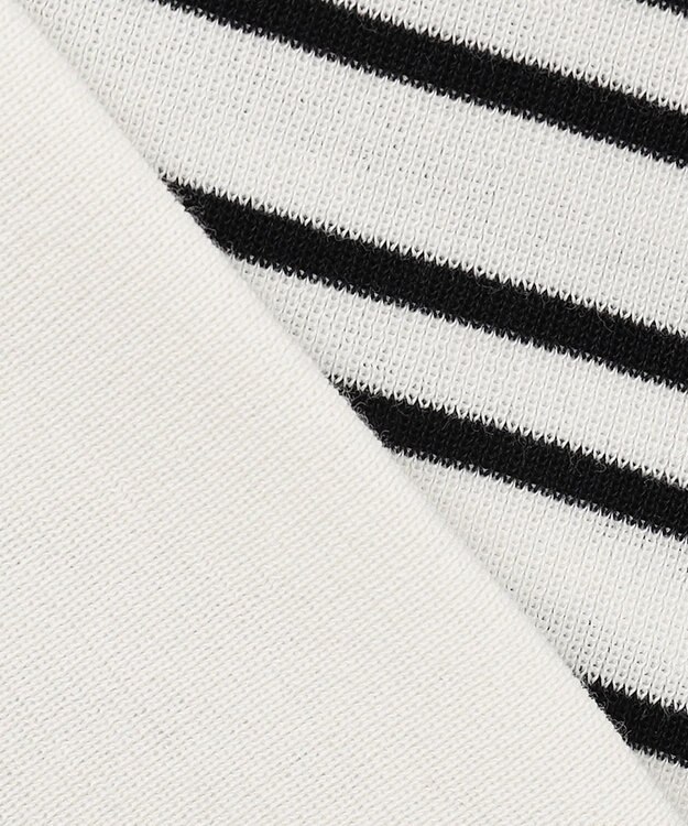 自由区 【XSサイズ～/洗える/セット着用可】ドライコットンハイゲージVネック ニット ホワイト系1