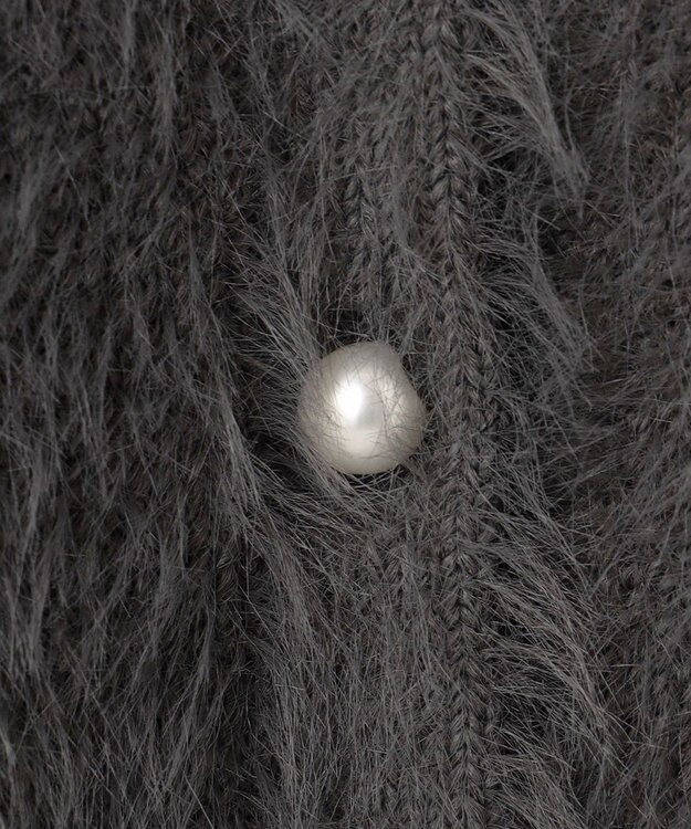 Feroux 【尾﨑真衣さんコラボ商品】フェザータッチニット カーディガン グレー系