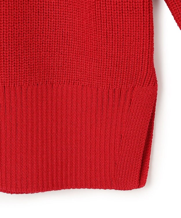 BEIGE， HELIODOR / スポンディッシュマリンボタンニット Red