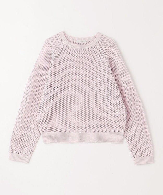 ANY L メッシュプルオーバー ラベンダー