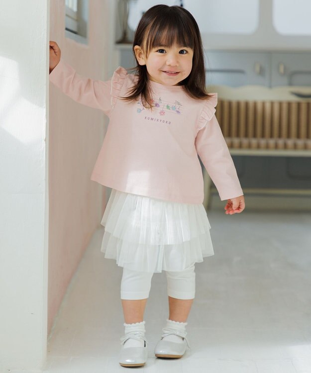 組曲 KIDS 【80-90㎝】 ギフトボックス　ベイビーメロディー Tシャツ・スカッツセット ピンク