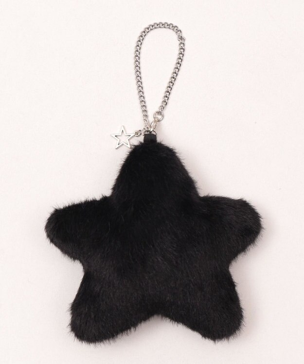 WEGO 【痛バ＆推し活グッズ】ふわふわスターIDフォトチャーム ブラック