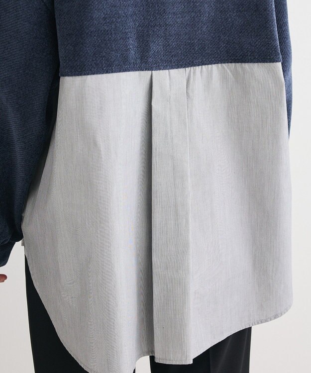 Green Parks カットコーデュロイドッキングプルオーバー Navy