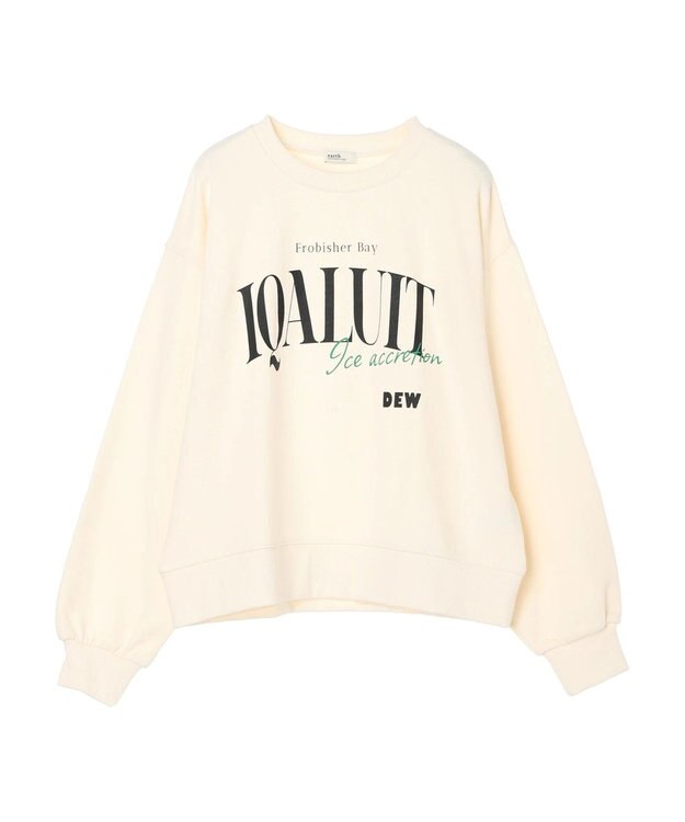 earth music&ecology アソートロゴスウェット Ivory