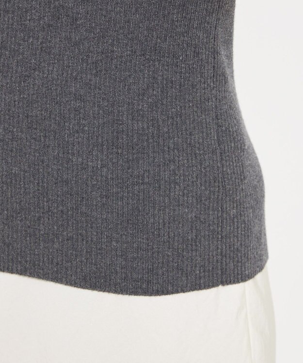 uncrave リブ ハイネックニット（uncrave STANDARD） チャコール