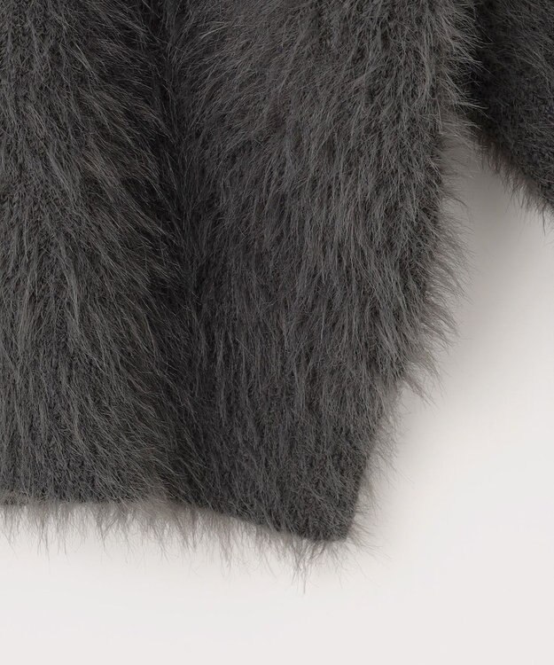 Feroux 【尾﨑真衣さんコラボ商品】フェザータッチニット カーディガン グレー系