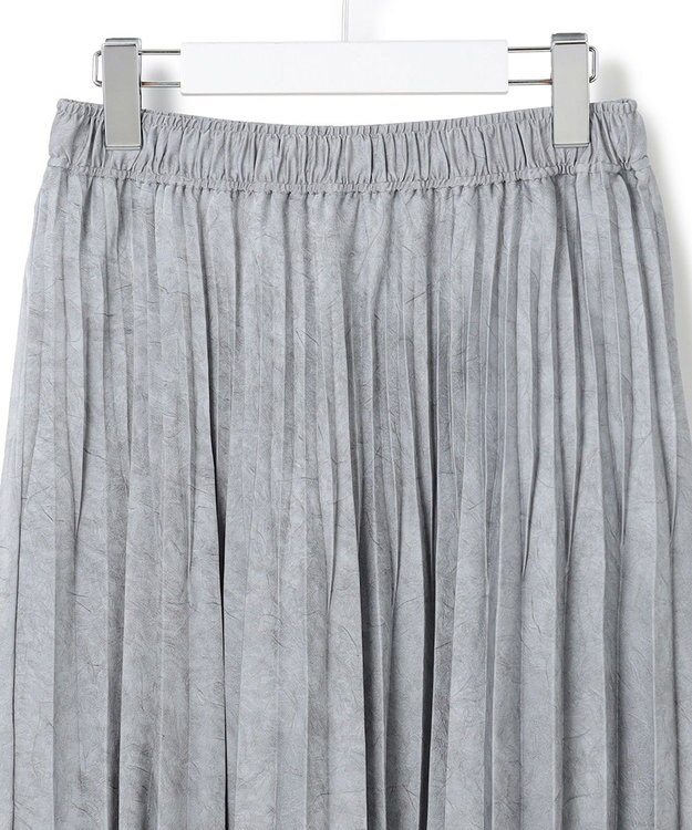 J.PRESS YORK STREET 【WOMEN】カラーブロック ロングプリーツスカート ブルー系1