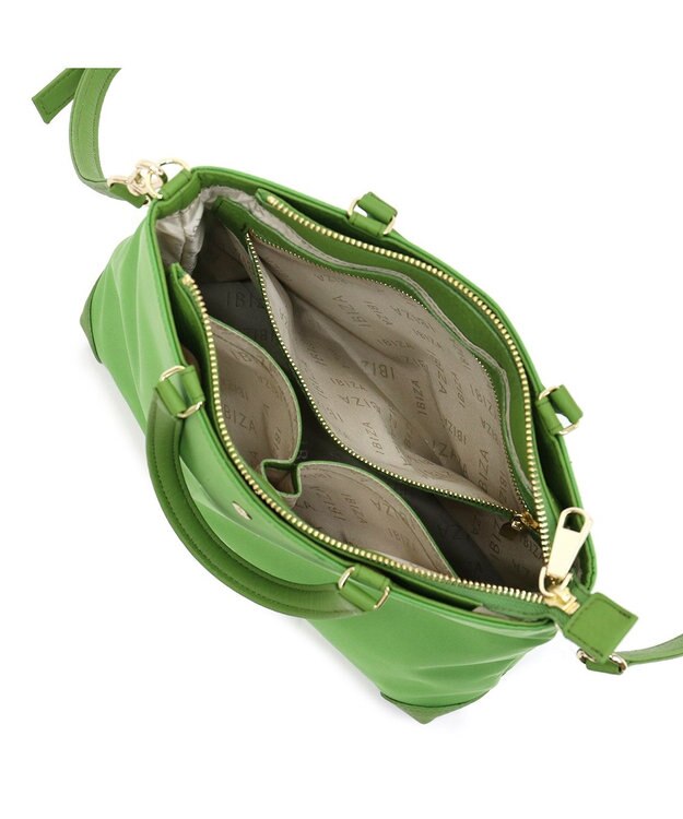 IBIZA ポプラール　ナイロン　2WAYバッグ 緑