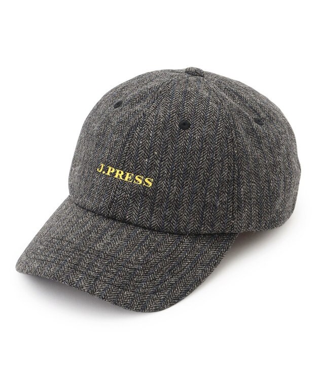 J.PRESS MEN 【J.PRESS ORIGINALS】Lambs Tweed Logo Cap グレー系1