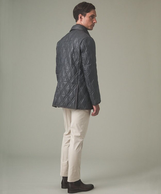 GOTAIRIKU 【仕事で着用可】ブライトシャンブレー キルティング ドレスダウン ベージュ系8