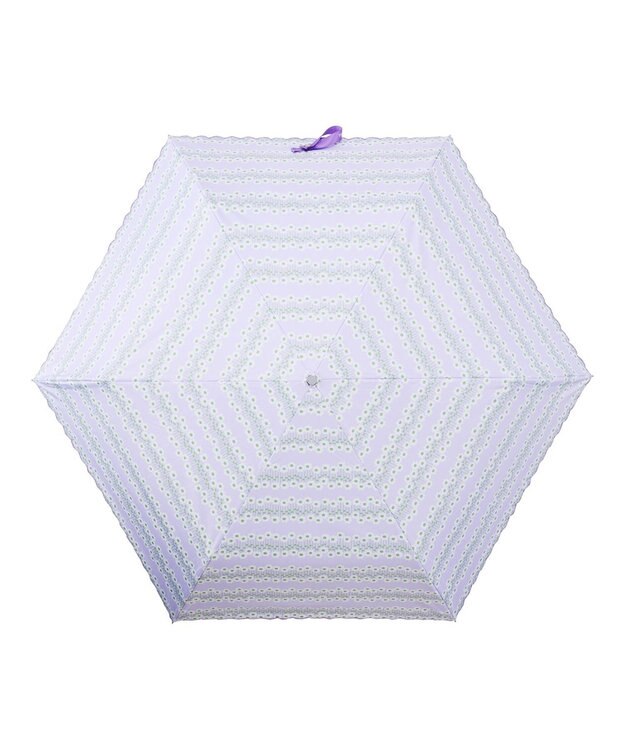 MOONBAT アデリアレトロ×estaa 晴雨兼用日傘 折りたたみ傘 ラプソディー UV 一級遮光 ラベンダー