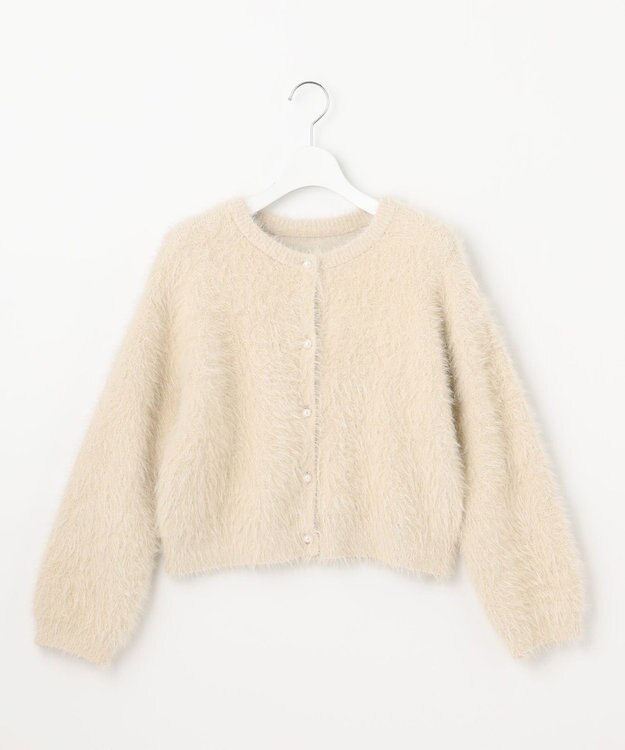 Feroux 【尾﨑真衣さんコラボ商品】フェザータッチニット カーディガン アイボリー系